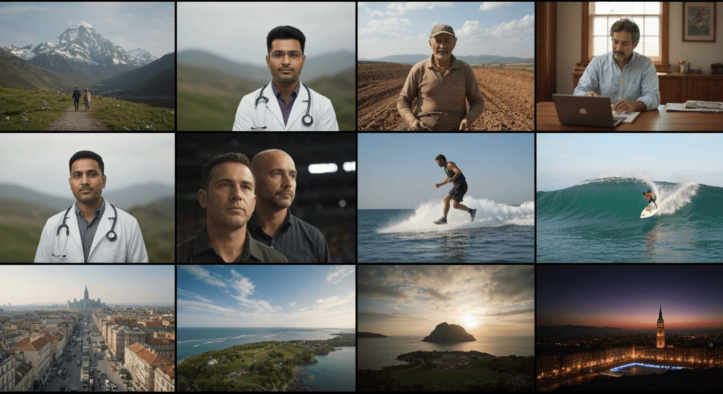 High-quality frames extracted from videos