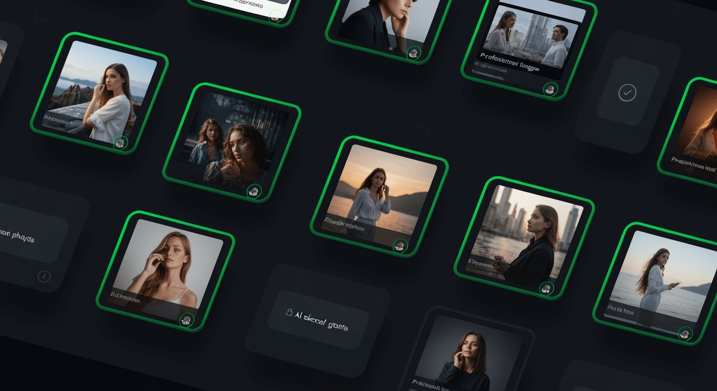 Gallery of AI-selected best frames